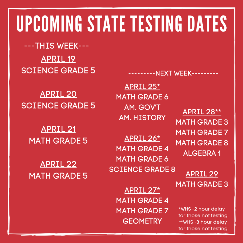 state testing week 3