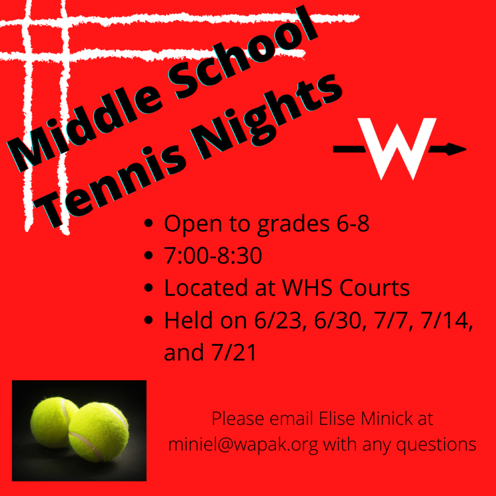 Middle School Tennis Nights