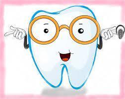 tooth with glasses